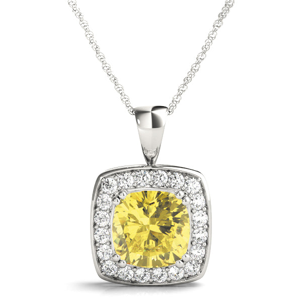 Dahlia Halo Pendant, product view 3 | Southern Star Diamonds