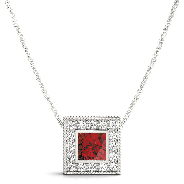 Daphne Halo Pendant, product view 3 | Southern Star Diamonds