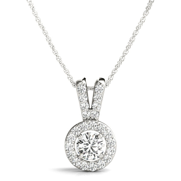 Lily Halo Pendant, product view 3 | Southern Star Diamonds