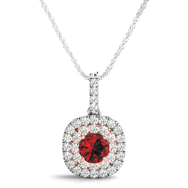 Freesia Halo Pendant, product view 3 | Southern Star Diamonds