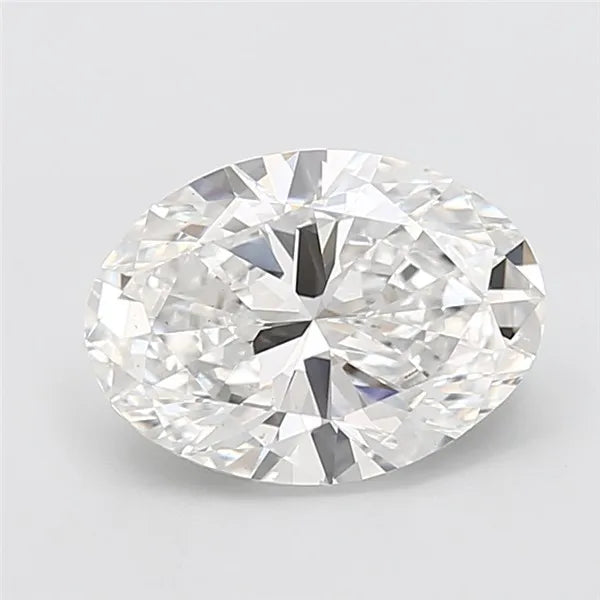 4.00ct Oval Lab Grown Diamond (Colour E, Clarity VS2, IGI Certified)