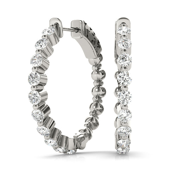 Blackman Hoop Earrings, product view 3 | Southern Star Diamonds