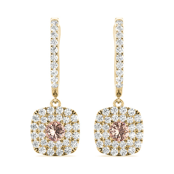 Anemone Halo Earrings, product view 3 | Southern Star Diamonds