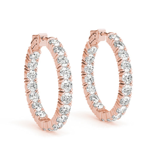 .8 Inch 4 Prong Round Hoop