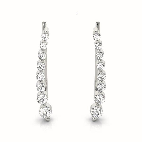 Azalea Ear Climbers, product view 3 | Southern Star Diamonds
