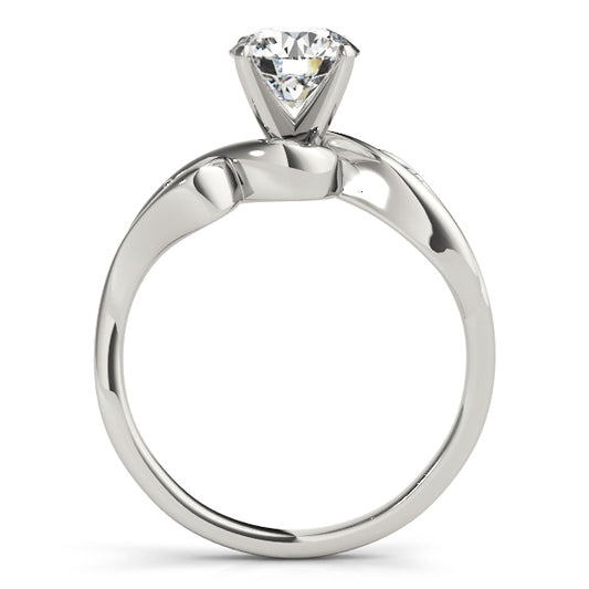 Notelaea Unique Engagement Ring - Side
