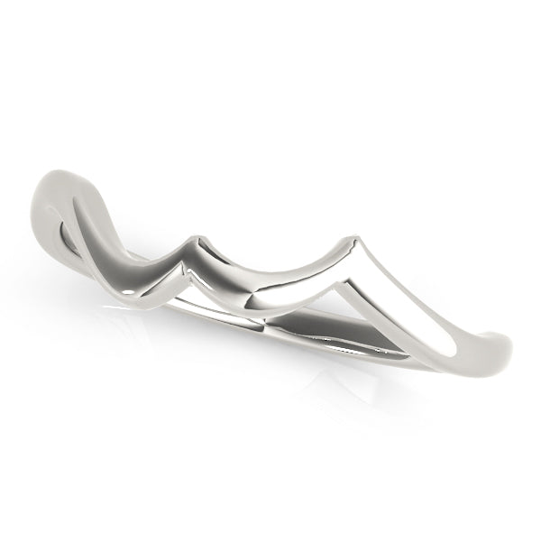 Peony Curved Wedding Band, product view 3 | Southern Star Diamonds