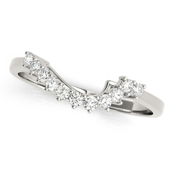 Juniper Curved Wedding Band, product view 3 | Southern Star Diamonds