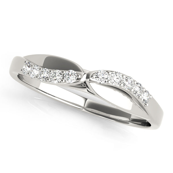 Gardenia Curved Wedding Band, product view 3 | Southern Star Diamonds