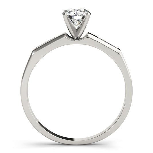 Gleditsia Pave Engagement Ring - Side