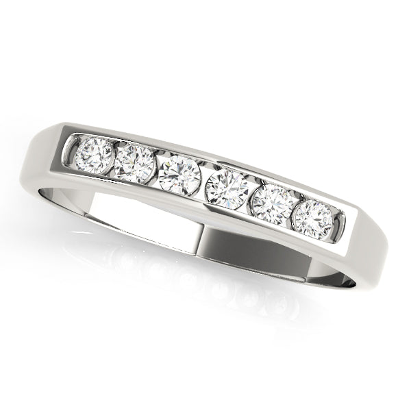 Crowea Channel Set Wedding Band, product view 3 | Southern Star Diamonds