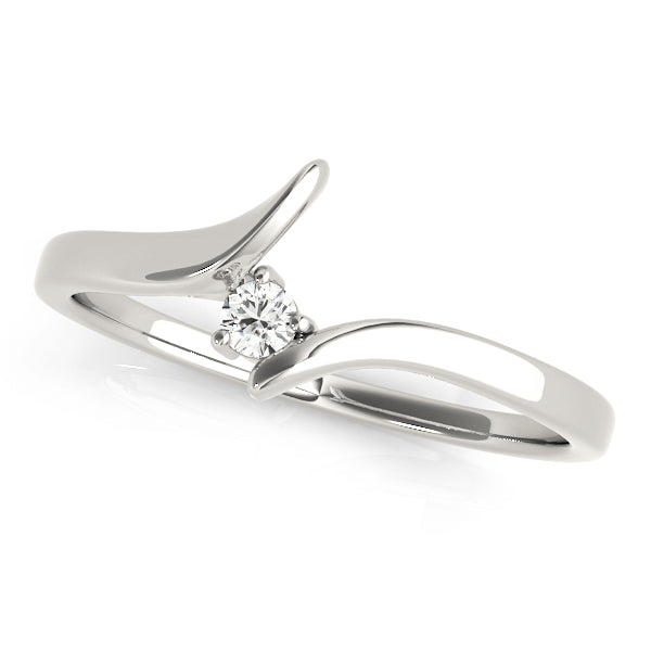 Hibiscus Curved Wedding Band, product view 3 | Southern Star Diamonds