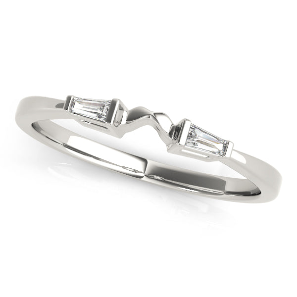Lily Baguette Wedding Band, product view 3 | Southern Star Diamonds