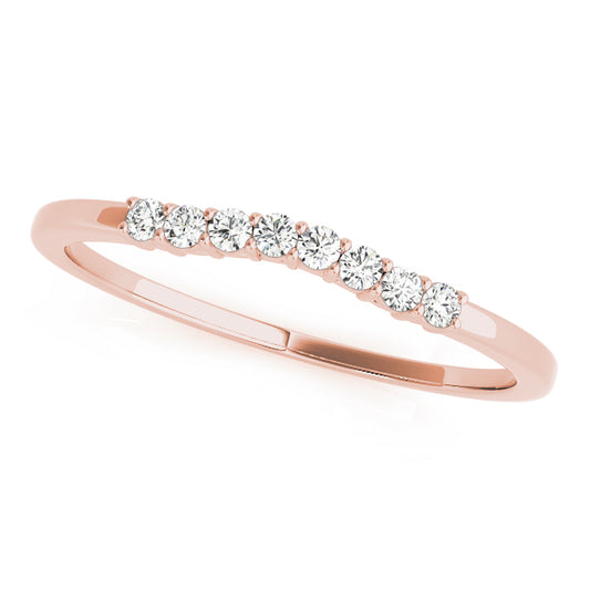 Sage Curved Wedding Band, product view 2 | Southern Star Diamonds