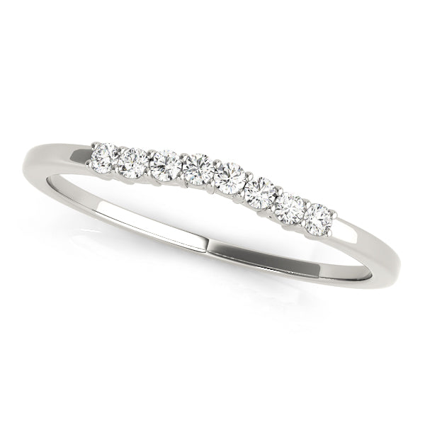 Sage Curved Wedding Band, product view 3 | Southern Star Diamonds
