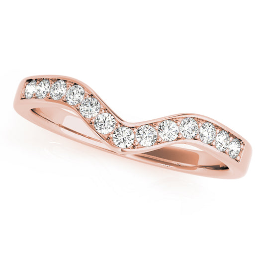 Tillers Curved Wedding Band, product view 2 | Southern Star Diamonds