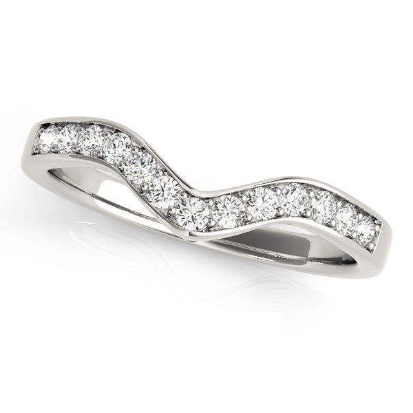 Tillers Curved Wedding Band, product view 3 | Southern Star Diamonds
