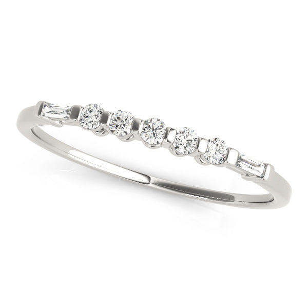 Ondine Baguette Wedding Band, product view 3 | Southern Star Diamonds