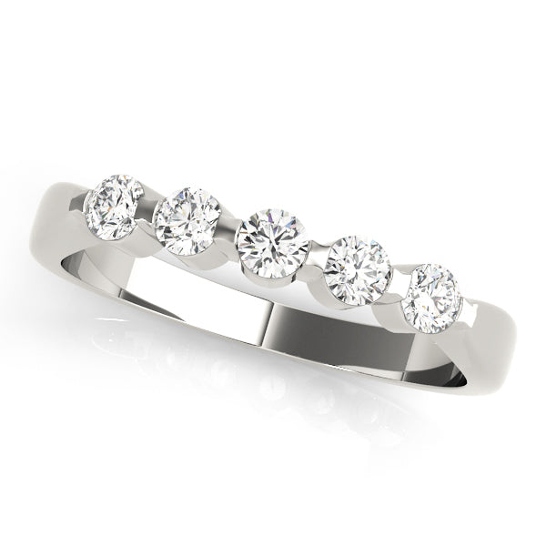 Vivienne Bar Set Wedding Band, product view 3 | Southern Star Diamonds