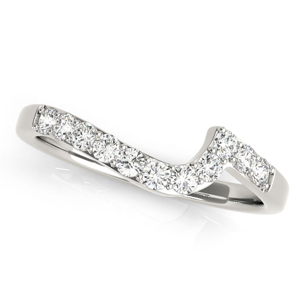 Arabella Curved Wedding Band, product view 3 | Southern Star Diamonds