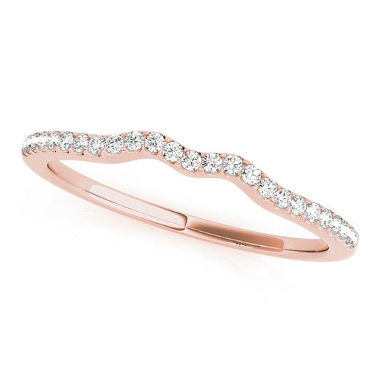 Viola Curved Wedding Band, product view 2 | Southern Star Diamonds