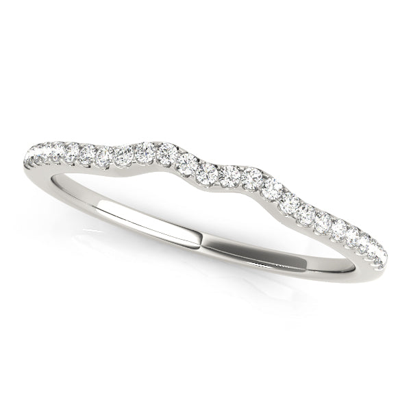 Viola Curved Wedding Band, product view 3 | Southern Star Diamonds