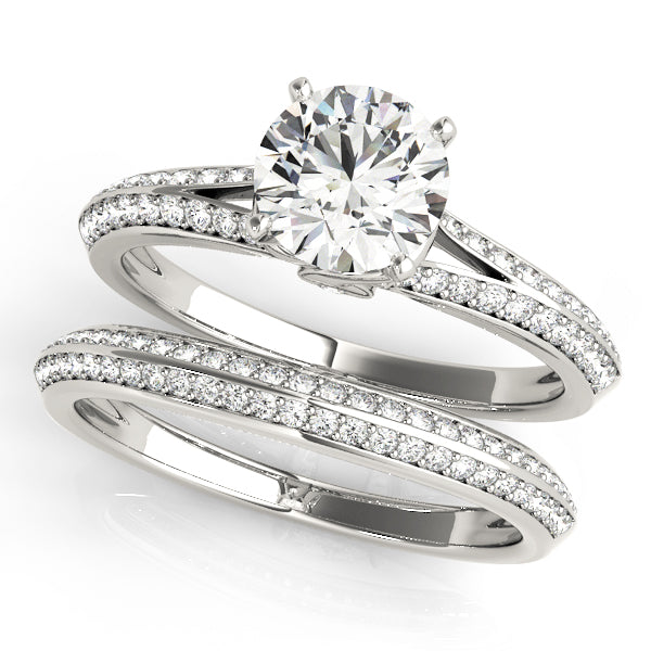 Acomis Multirow Engagement Ring - On Set