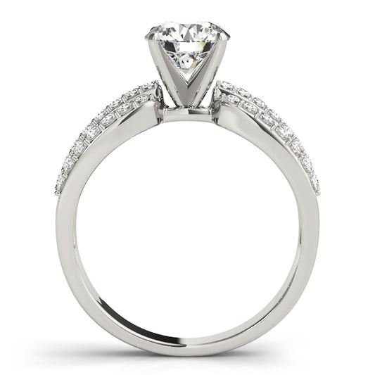 Calandrinia Multirow Engagement Ring - Side