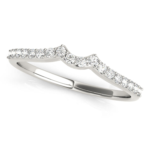 Amaryllis Curved Wedding Band, product view 3 | Southern Star Diamonds