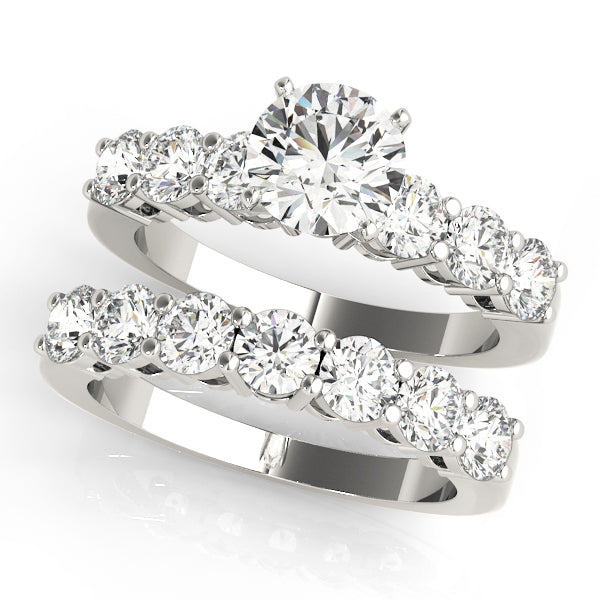 8 Stone Wedding Band