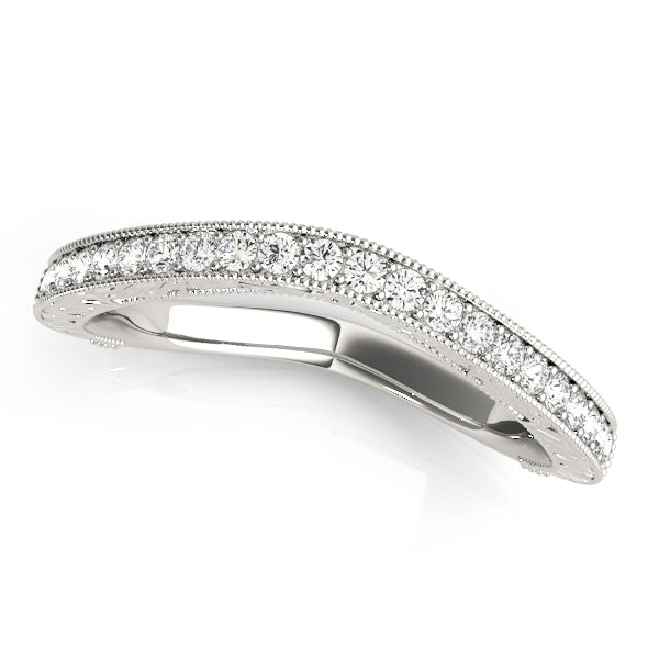 Drysdale Curved Wedding Band, product view 3 | Southern Star Diamonds