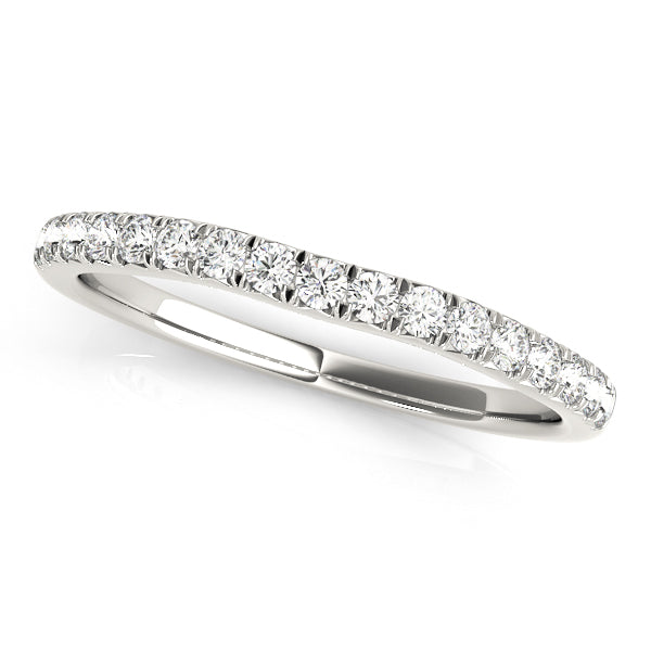 Amara Curved Wedding Band, product view 3 | Southern Star Diamonds