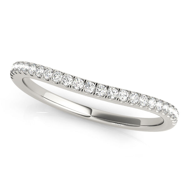 Lavender Curved Wedding Band, product view 3 | Southern Star Diamonds