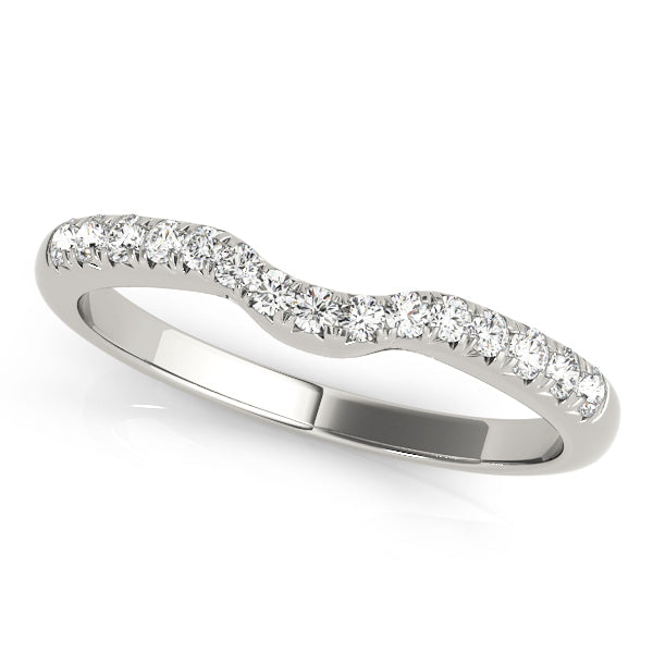 Daphne Curved Wedding Band, product view 3 | Southern Star Diamonds