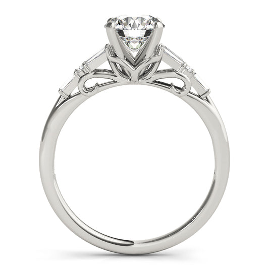 Maireana Three Stone Engagement Ring - Side