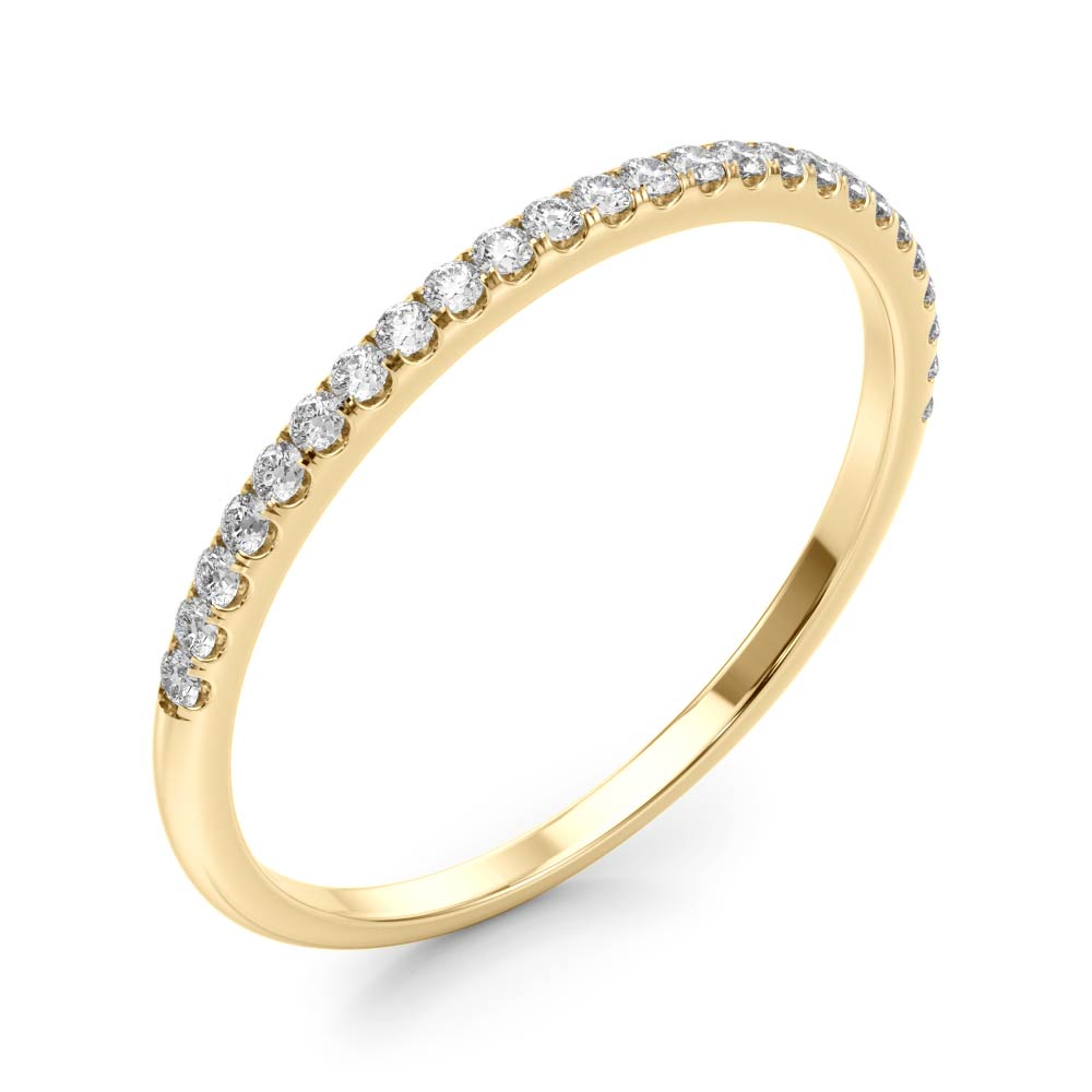 Ophelia Prong Set Wedding Band, product view 3 | Southern Star Diamonds