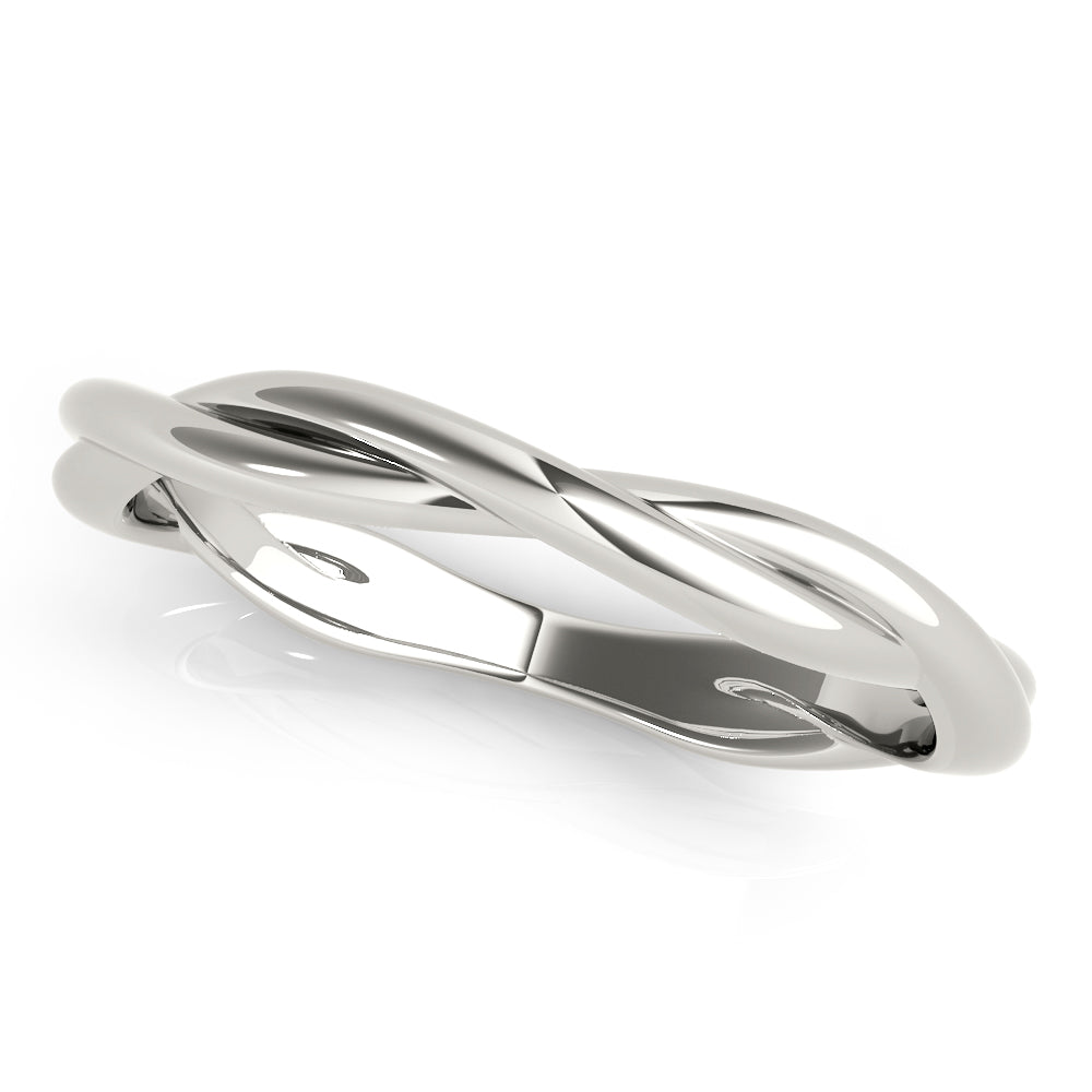 Iris Twisted Wedding Band, product view 3 | Southern Star Diamonds