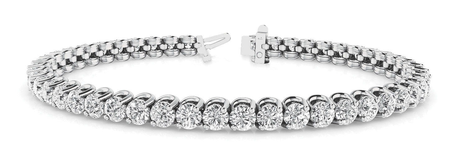 2 Prong Inline Wire Tennis Bracelet