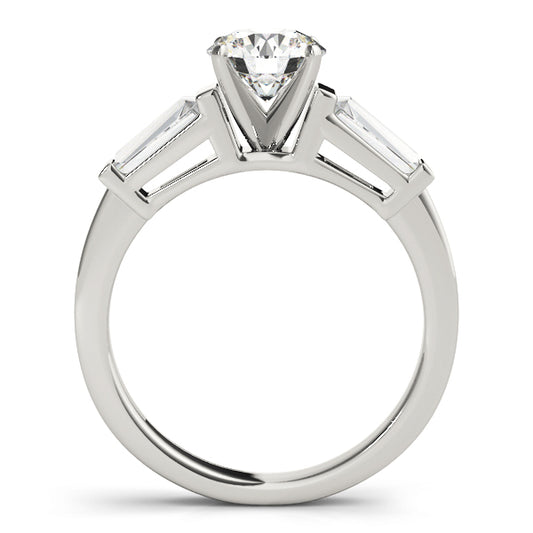 Trymalium Three Stone Engagement Ring - Side