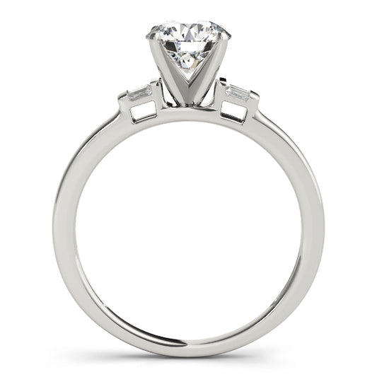 Inga Three Stone Engagement Ring - Side