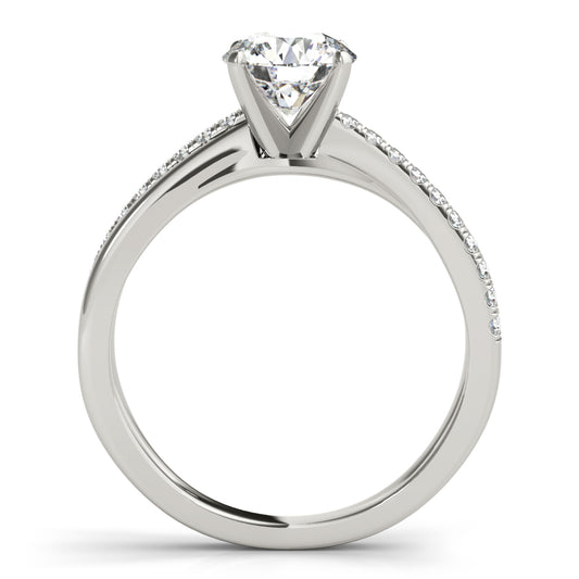 Geitonoplesium Unique Engagement Ring - Side
