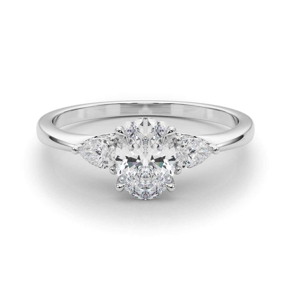 Davidson Unique Engagement Ring - On Set