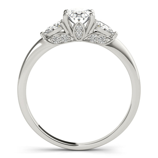 Davidson Unique Engagement Ring - Side