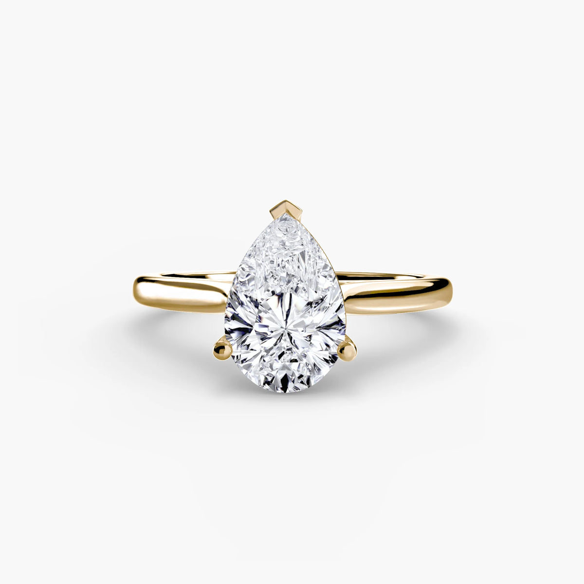 Aurora Solitaire 2.5 CT Pear Custom Ring