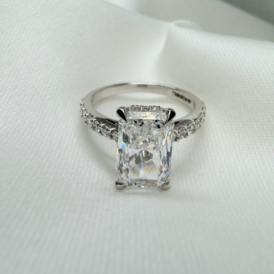Ready To Ship - Aria 3ct Radiant Cut Lab Grown Diamond Ring