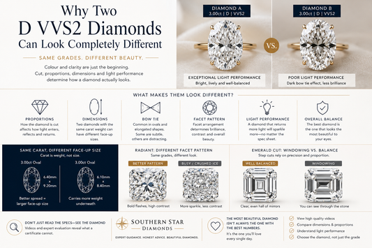 Why Two D VVS2 Diamonds Can Look Completely Different