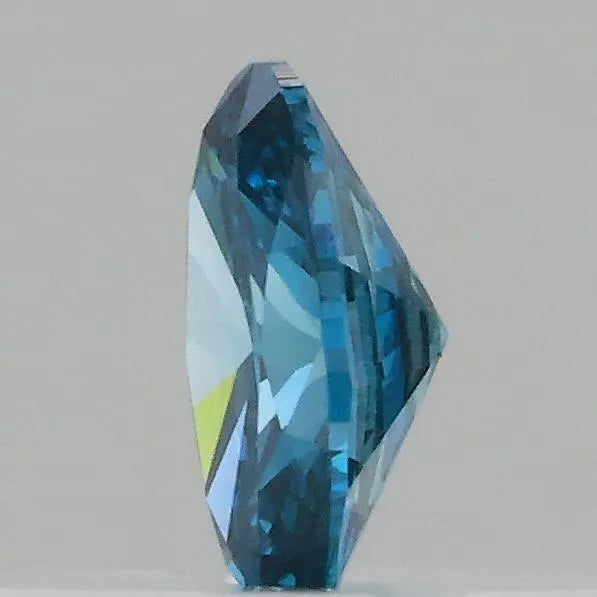 0.16ct Oval Lab Grown Diamond (Colour Fancy Vivid Blue, Clarity VS2, IGI Certified)