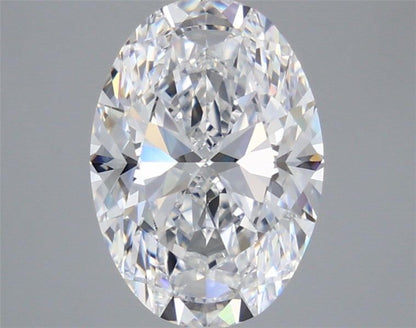 Custom Dual Tone Oval Cathedral Engagement Ring