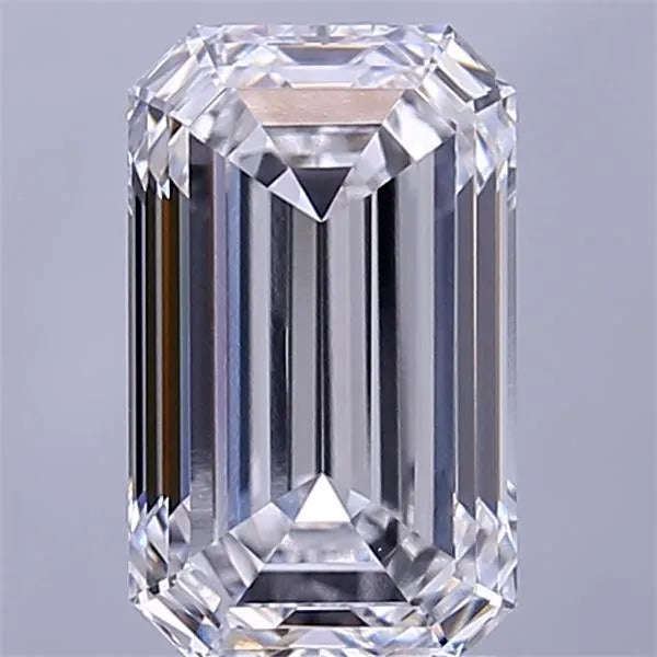 2.82ct Emerald Lab Grown Diamond (Colour D, Clarity VVS2, IGI Certified)