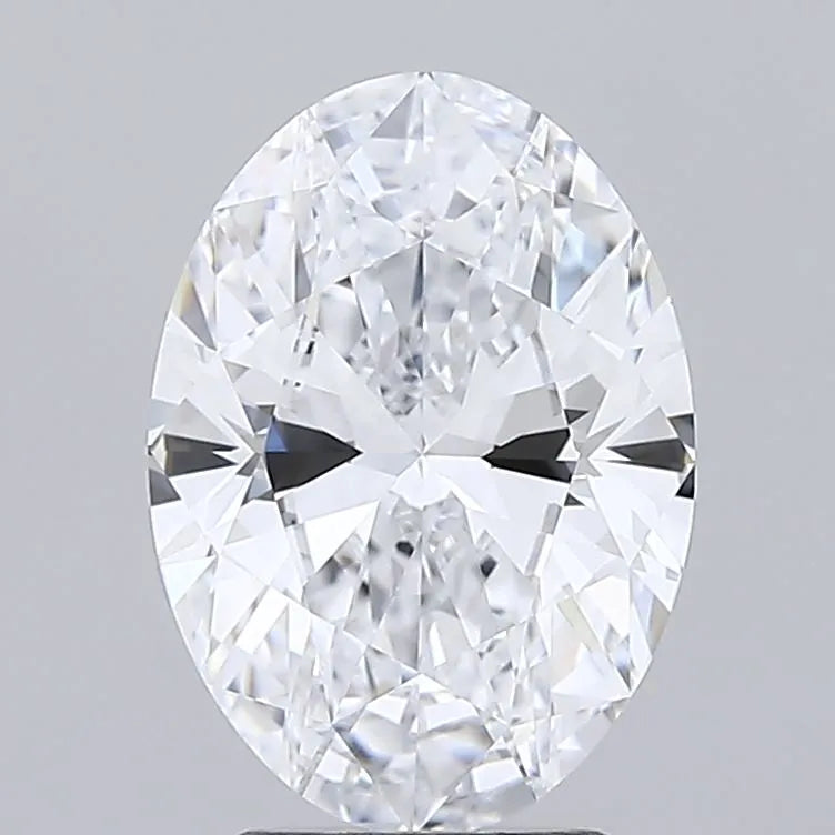 2.86ct Oval Lab Grown Diamond (Colour E, Clarity IF, IGI Certified)